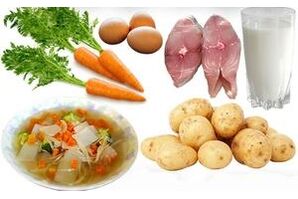 Dietary food for gastric gastritis