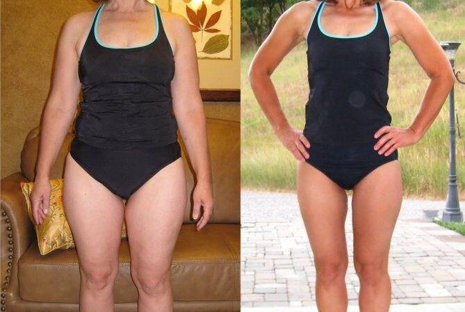 The result of the girl's weight loss thanks to the watermelon diet